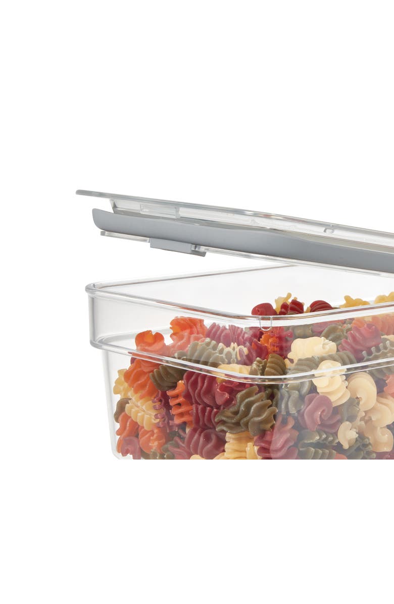 iDesign Medium Food Storage Bin with Airtight Lid - Set of 4 - Clear, Alternate, color, Clear