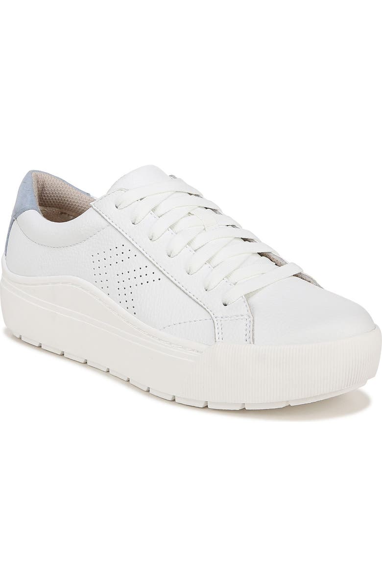 Dr. Scholl's Take It Easy Water-Repellent Sneaker, Main, color, White Blue
