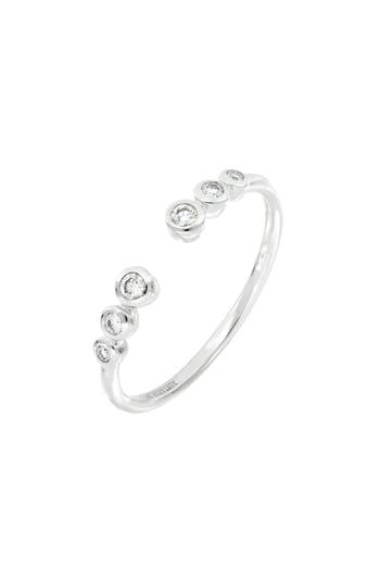 Bony Levy 18k Gold Bezel Set Diamond Band Ring In Silver