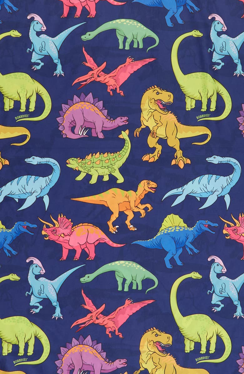 Boardies Vibrant Dinosaur Towel, Alternate, color, Purple