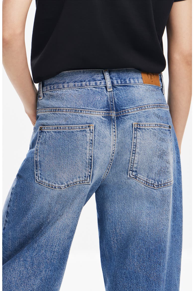 Ariel Coated Straight Leg Jeans, Alternate, color, BLUE
