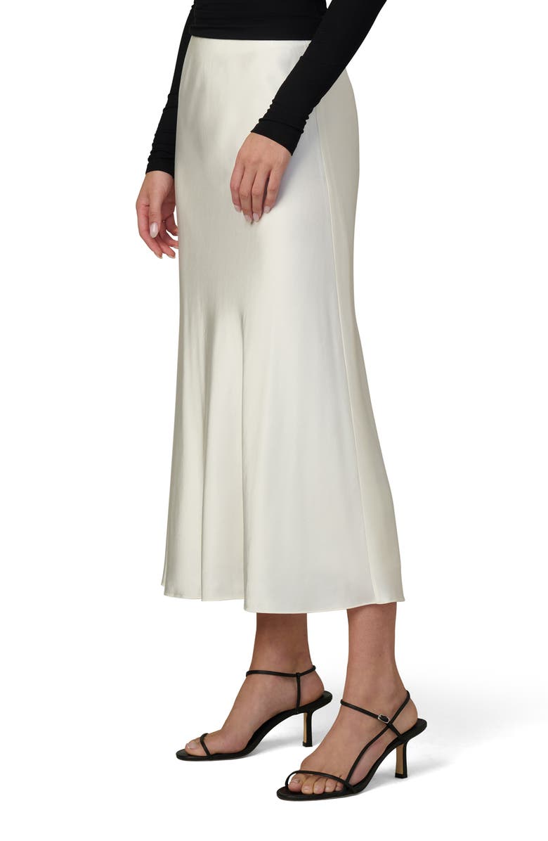 Joe's Jeans The Ines Satin Midi Skirt, Alternate, color, Ecru