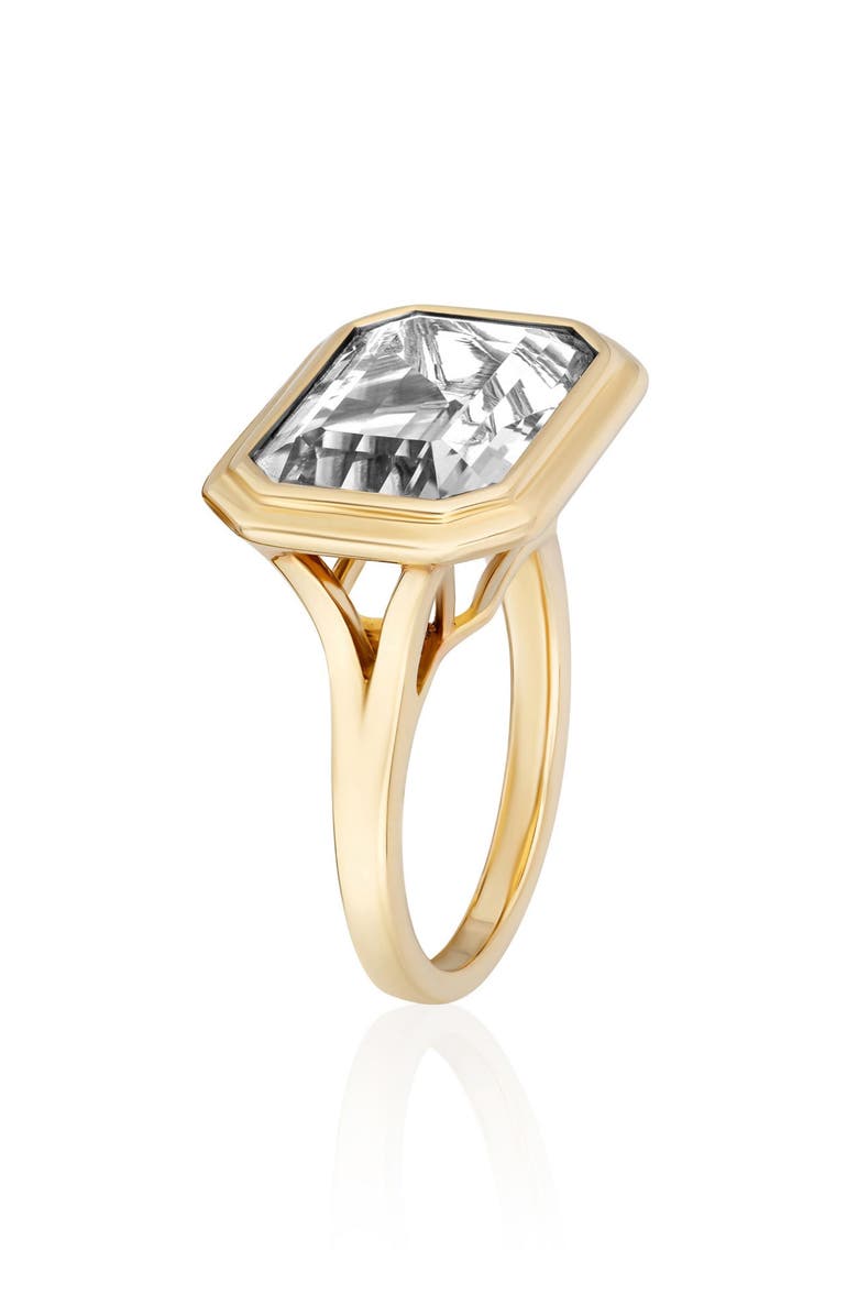 GOSHWARA Manhattan East West Ring, Alternate, color, Clear