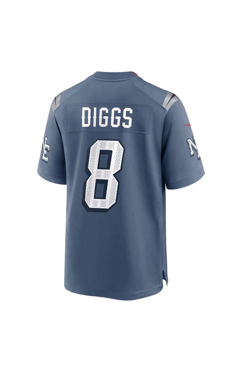 Nike Men's Nike Stefon Diggs Storm Blue New England Patriots 2025 Rivalries Collection Game Jersey, Alternate, color, 