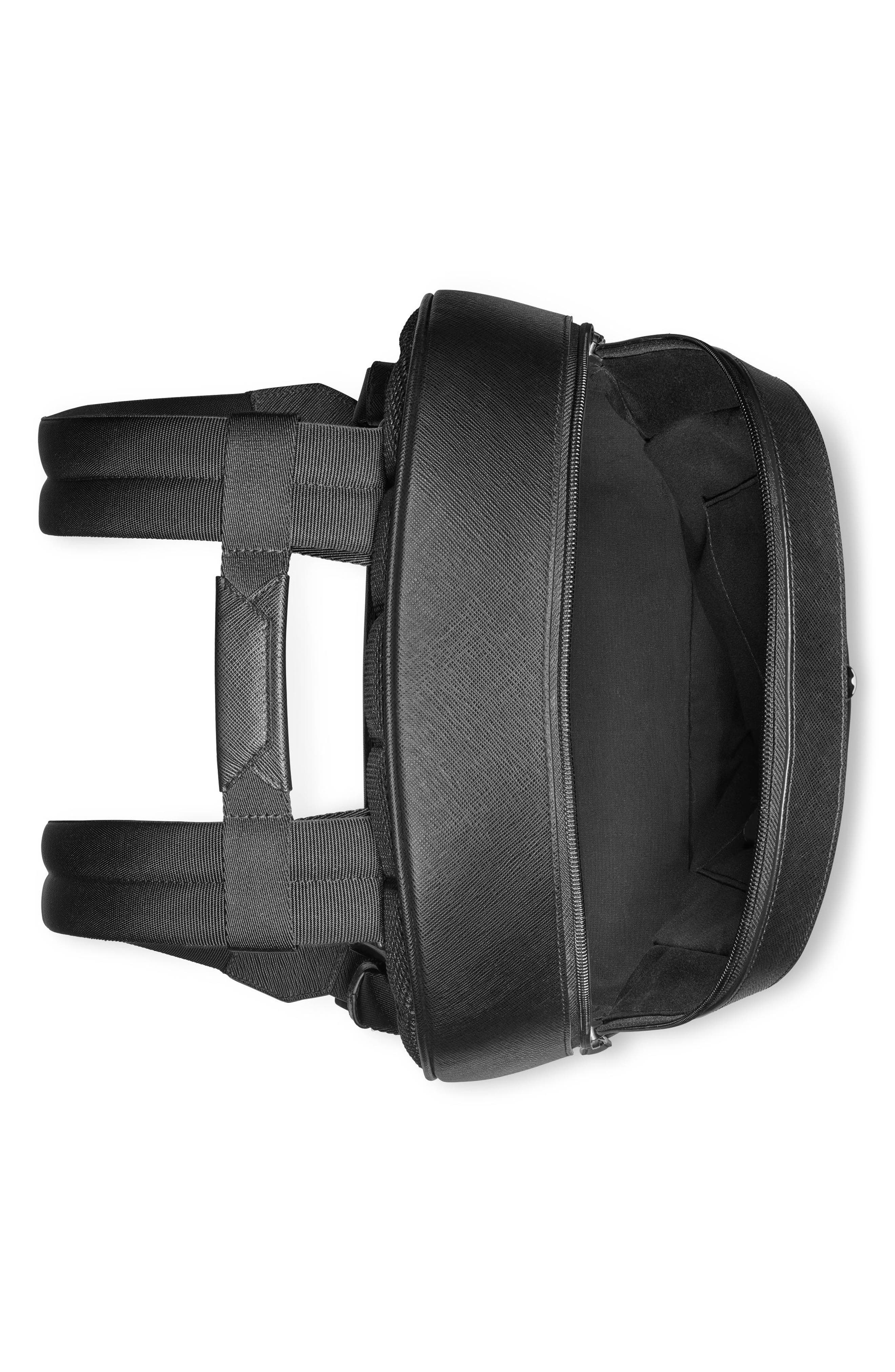 Montblanc Small Sartorial Leather Backpack, Alternate, color, 