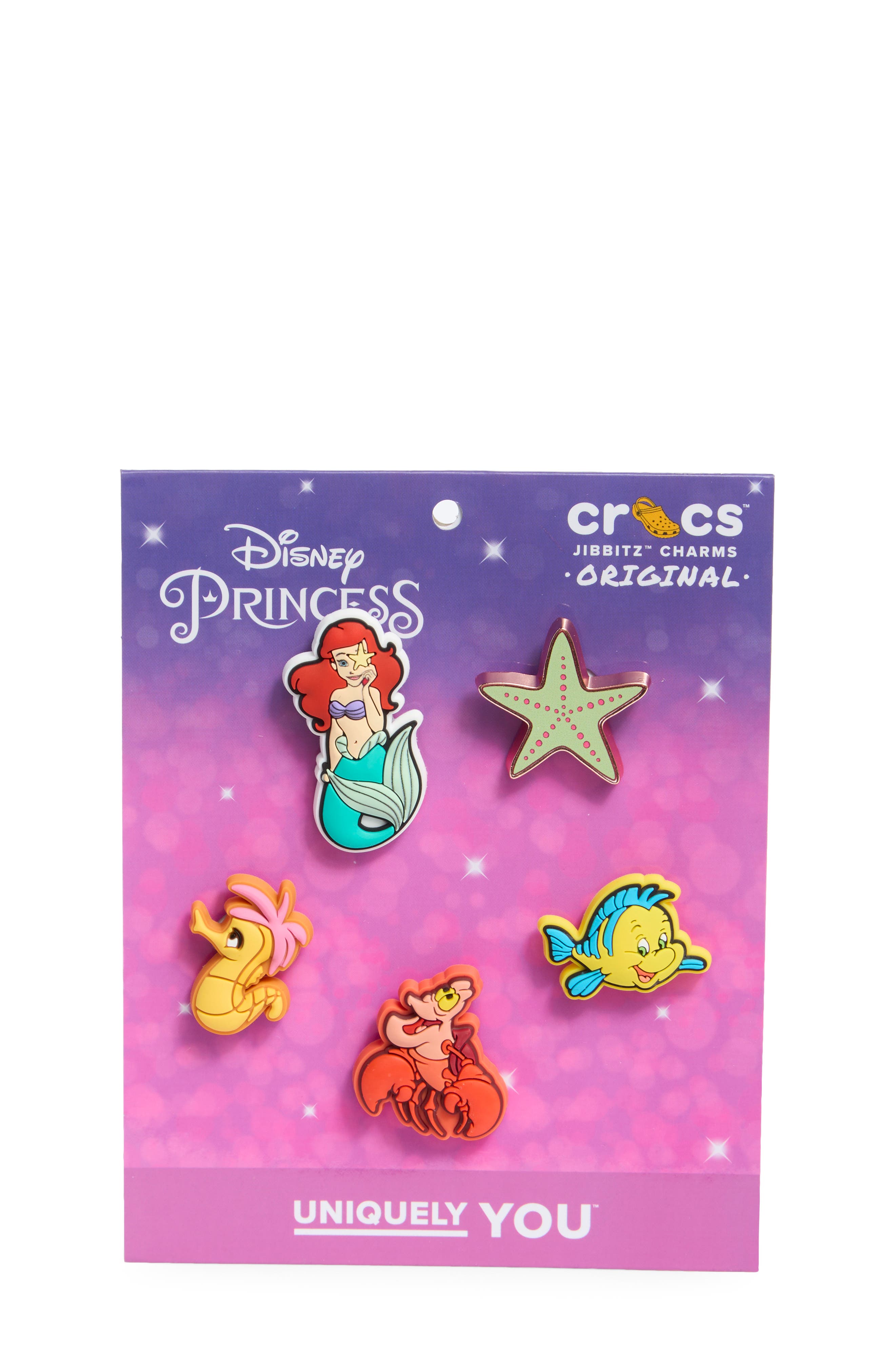 CROCS Disney® The Little Mermaid 5-Pack Jibbitz Shoe Charms in White 