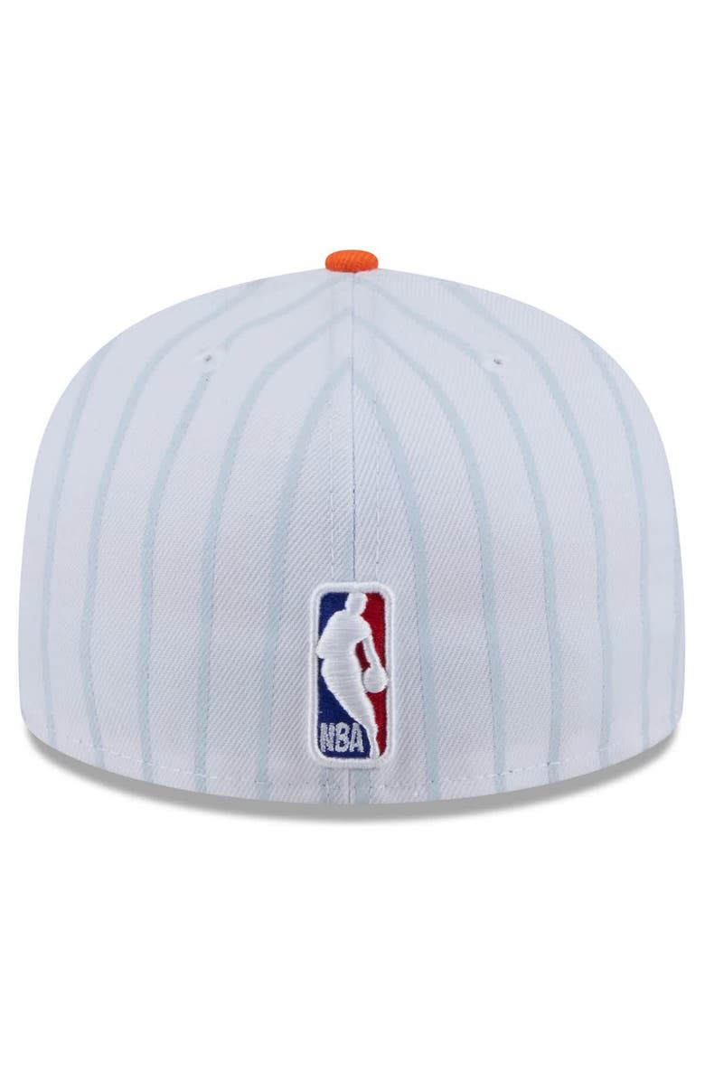 New Era Men's New Era White New York Knicks 2024/25 City Edition 59FIFTY Fitted Hat, Alternate, color,