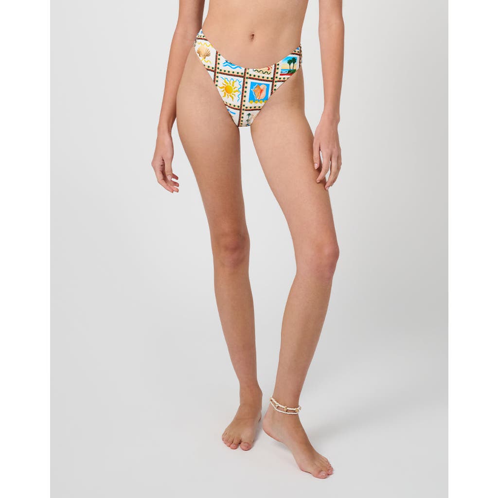 Weworewhat Classic Scoop Bottom In Off White Mlti