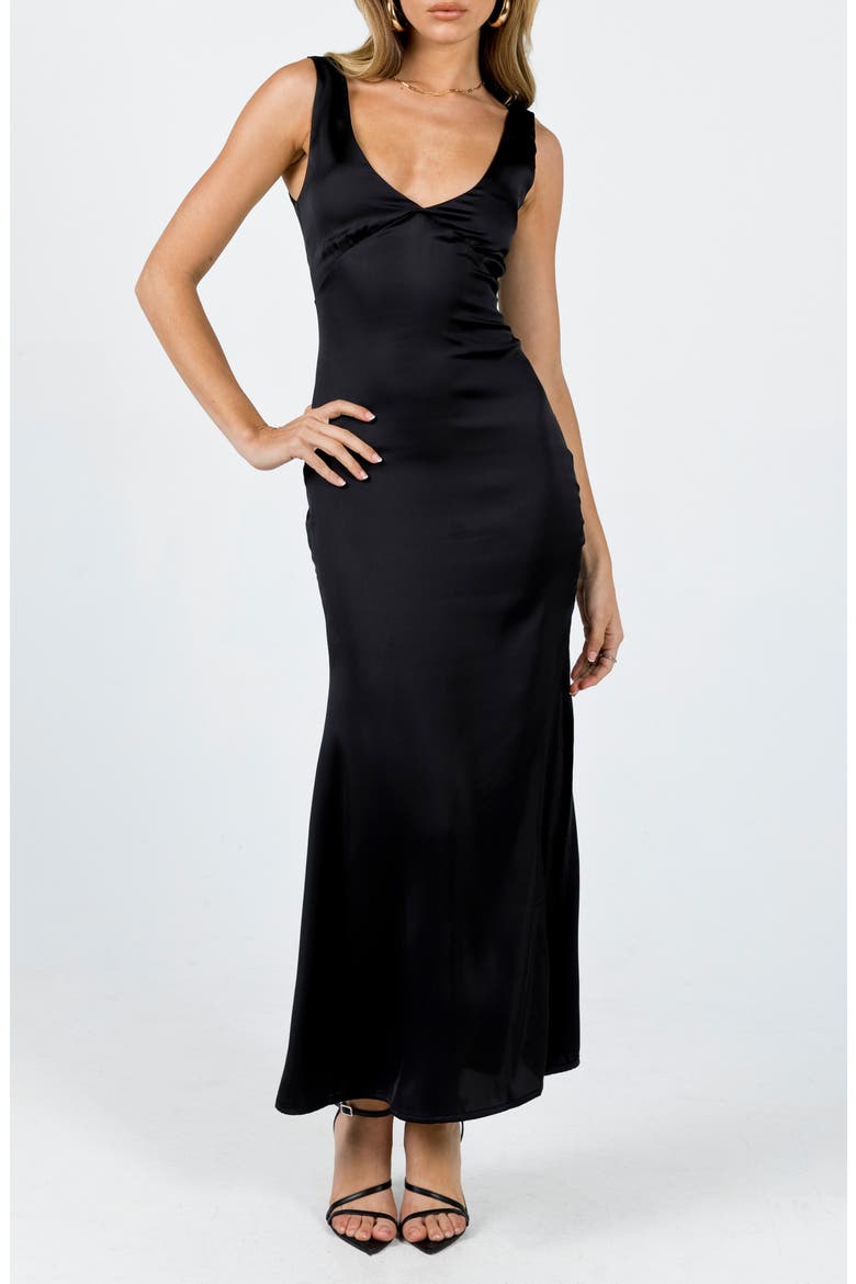 Lynsey Maxi Dress, Main, color, BLACK