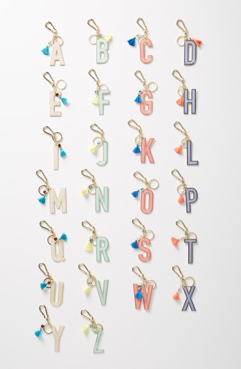 Anthropologie Home Juniper Monogram Key Chain, Main, color,