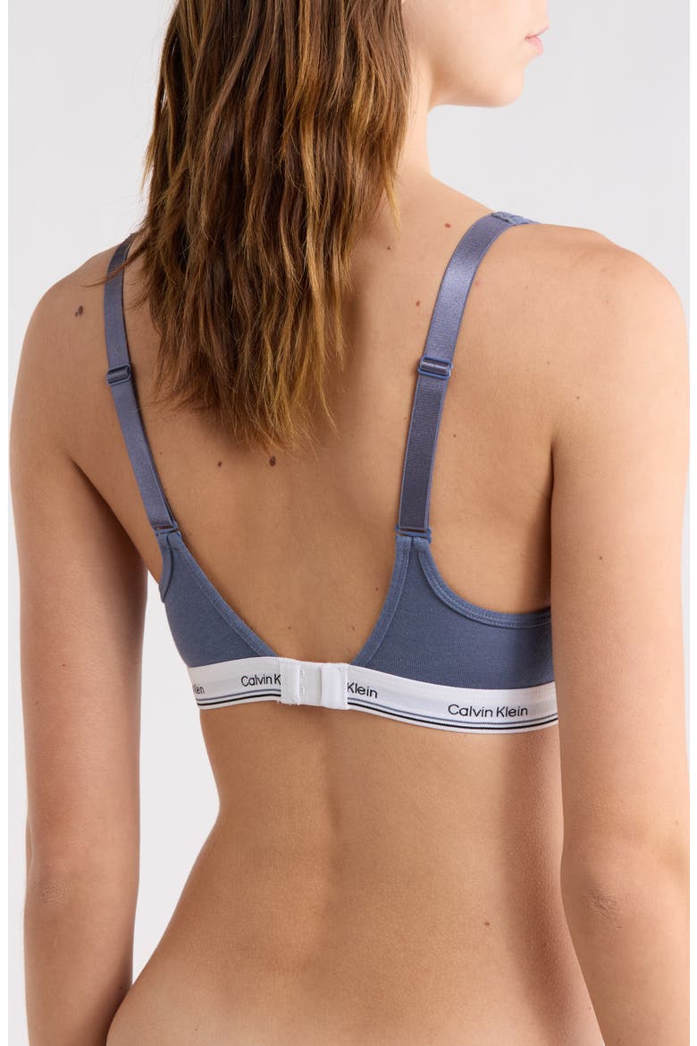 Balance Padded Wire Free Bralette, Alternate, color, SCORCHED DENIM