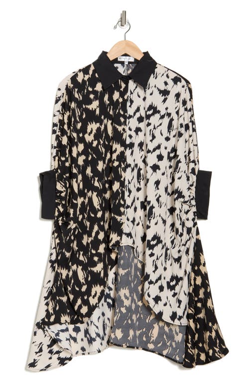 Patrizia Luca Oversize Two-tone Button-up Shirt