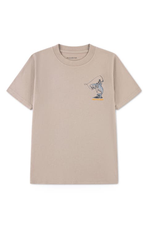 Kids' Cowboy on Shark Graphic T-Shirt