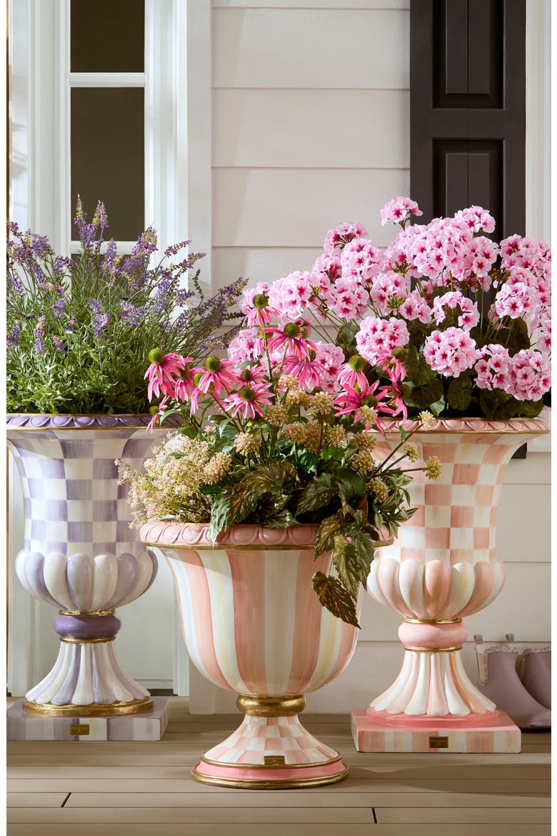 Pink Geranium Urn Filler, Alternate, color, PINK