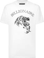 BILLIONAIRE Embroidered Round Neck T-Shirt Lion Men