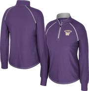 COLOSSEUM Women's Colosseum Purple Washington Huskies Bikram Raglan Quarter-Zip Top