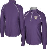 COLOSSEUM Women's Colosseum Purple Washington Huskies Bikram Raglan Quarter-Zip Top