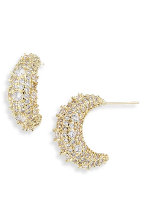 Small Chunky Hoop Earrings