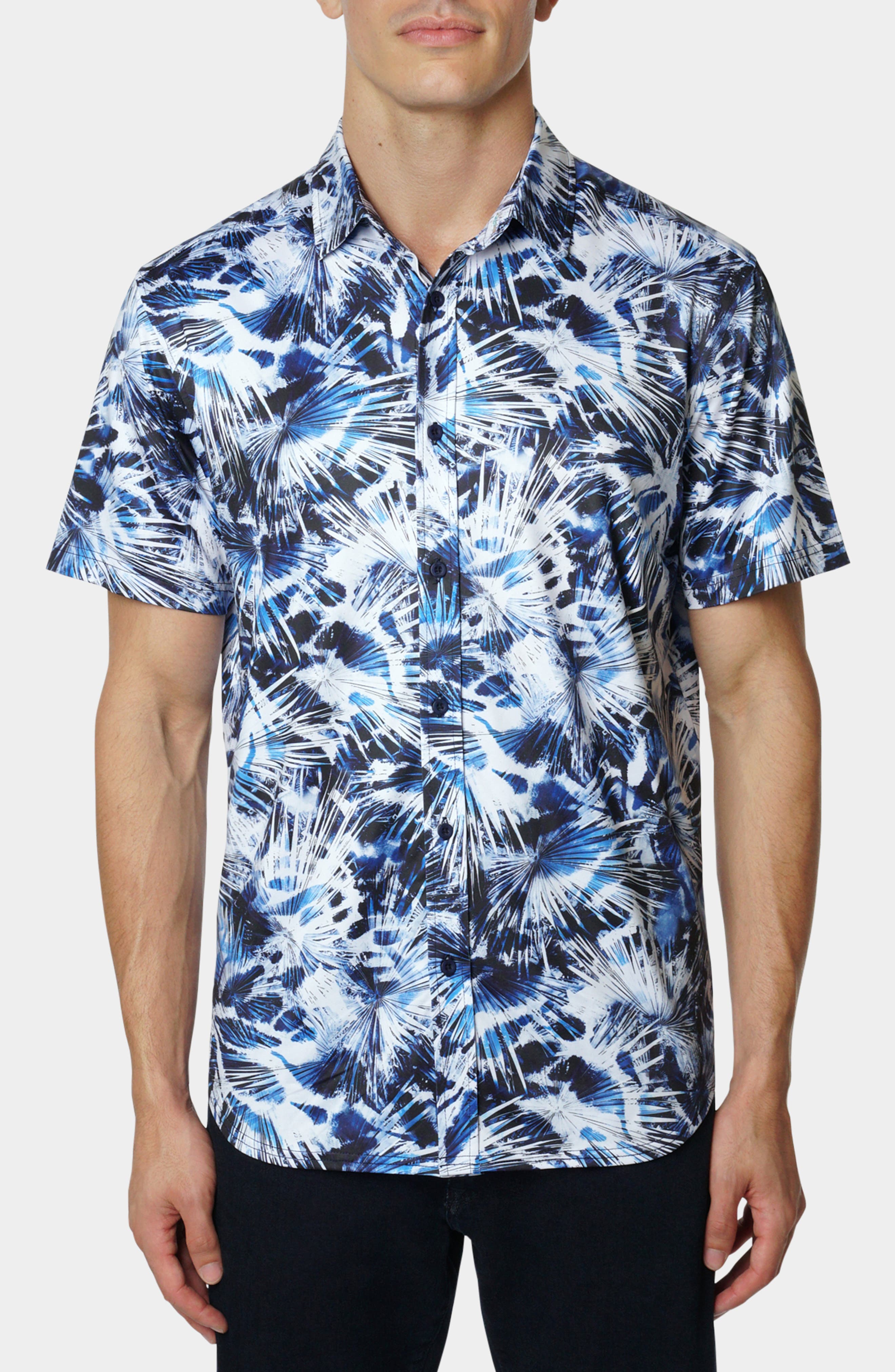 Robert Graham Tie Dye Abstract Print Button-Up Shirt