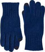 Amicale Cashmere Rib Knit Gloves