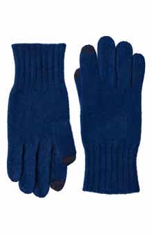 Amicale Cashmere Rib Knit Gloves