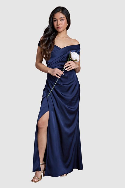 Petite Bardot Maxi Dress
