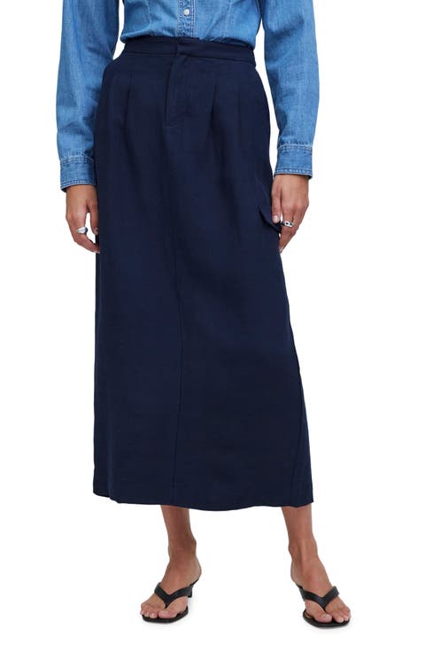 Pleated Column Skirt