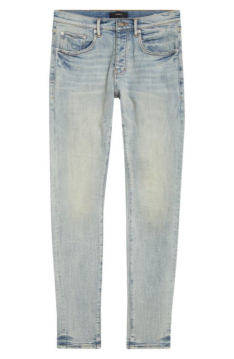 P001 Fade Down Skinny Jeans (Light Indigo)