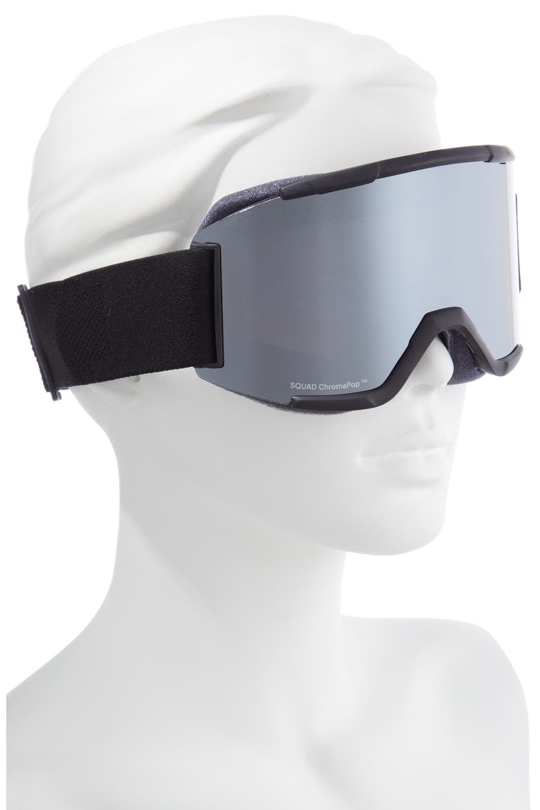 Squad 180mm ChromaPop™ Snow Goggles, Alternate, color, BLACK SUN PLATINUM MIRROR