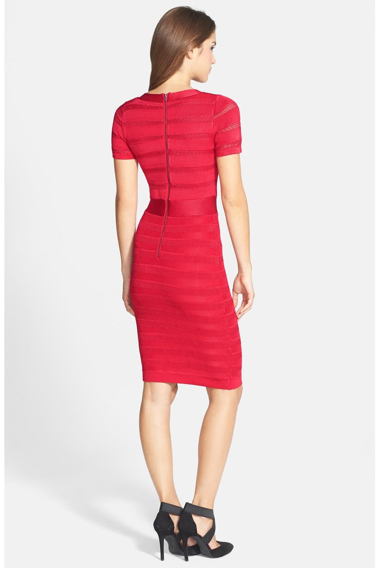 'Summer Spotlight' Knit Bandage Dress, Alternate, color, ROYAL SCARLET
