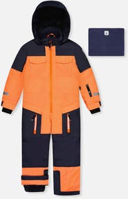 Deux par Deux Teknik Fleece Lined & Reinforced Knees One Piece Snowsuit