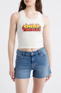 Daydreamer Cheap Thrills Lace Trim Graphic Tank