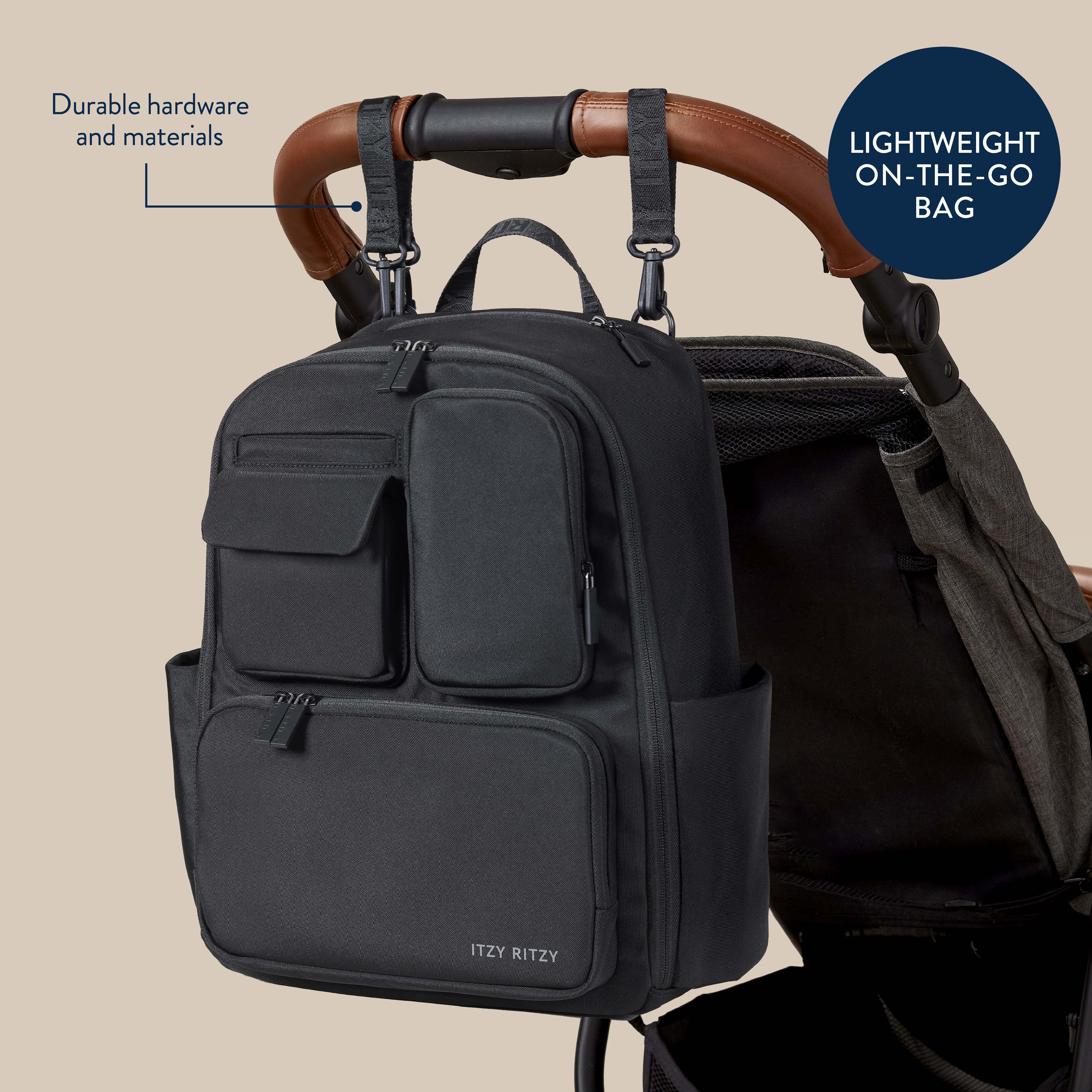 Itzy Ritzy Belong Utility Backpack, Alternate, color, Black