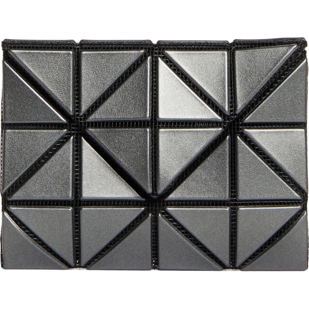 Bao Bao Issey Miyake Metallic Card Case In Gunmetal