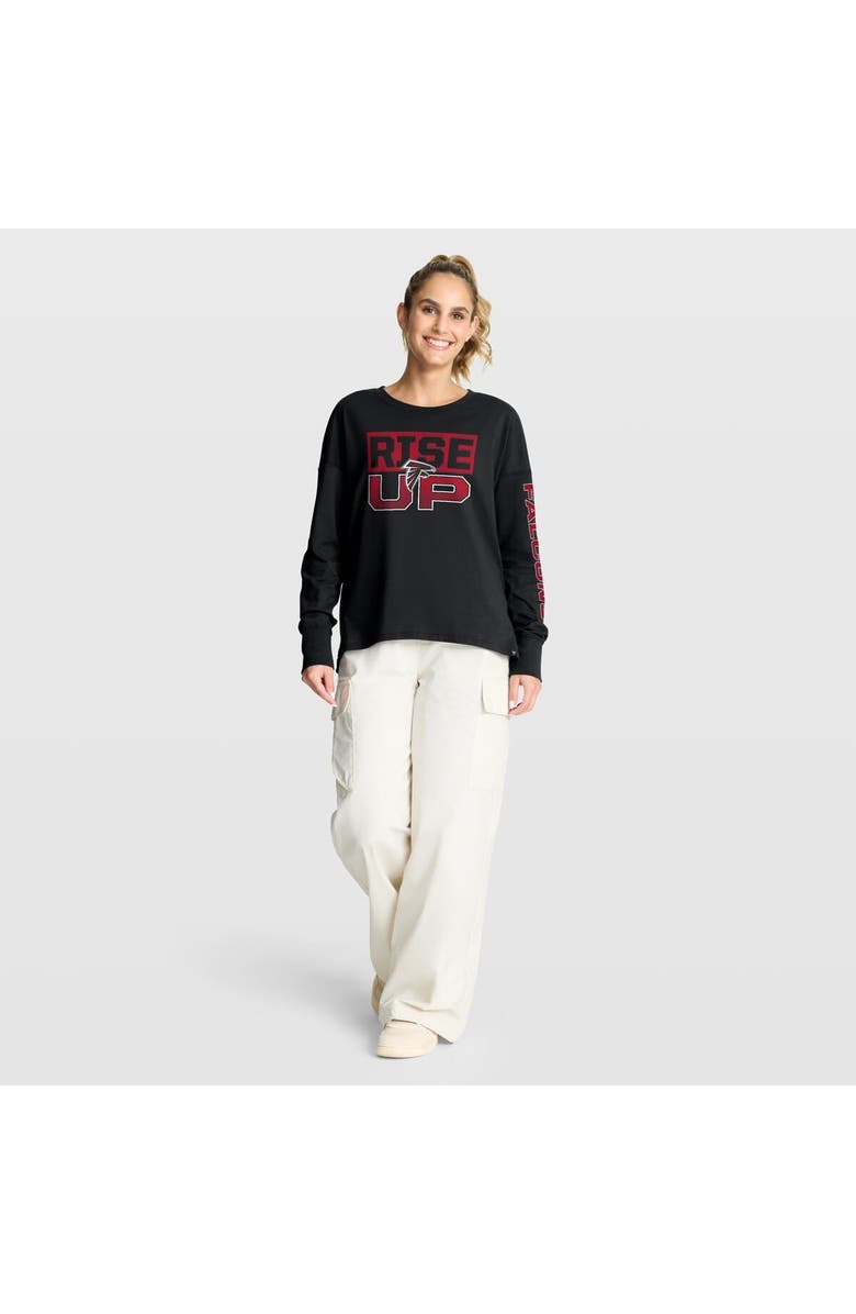 FANATICS Women's Fanatics Black Atlanta Falcons Hometown Legacy Long Sleeve T-Shirt, Alternate, color, Black