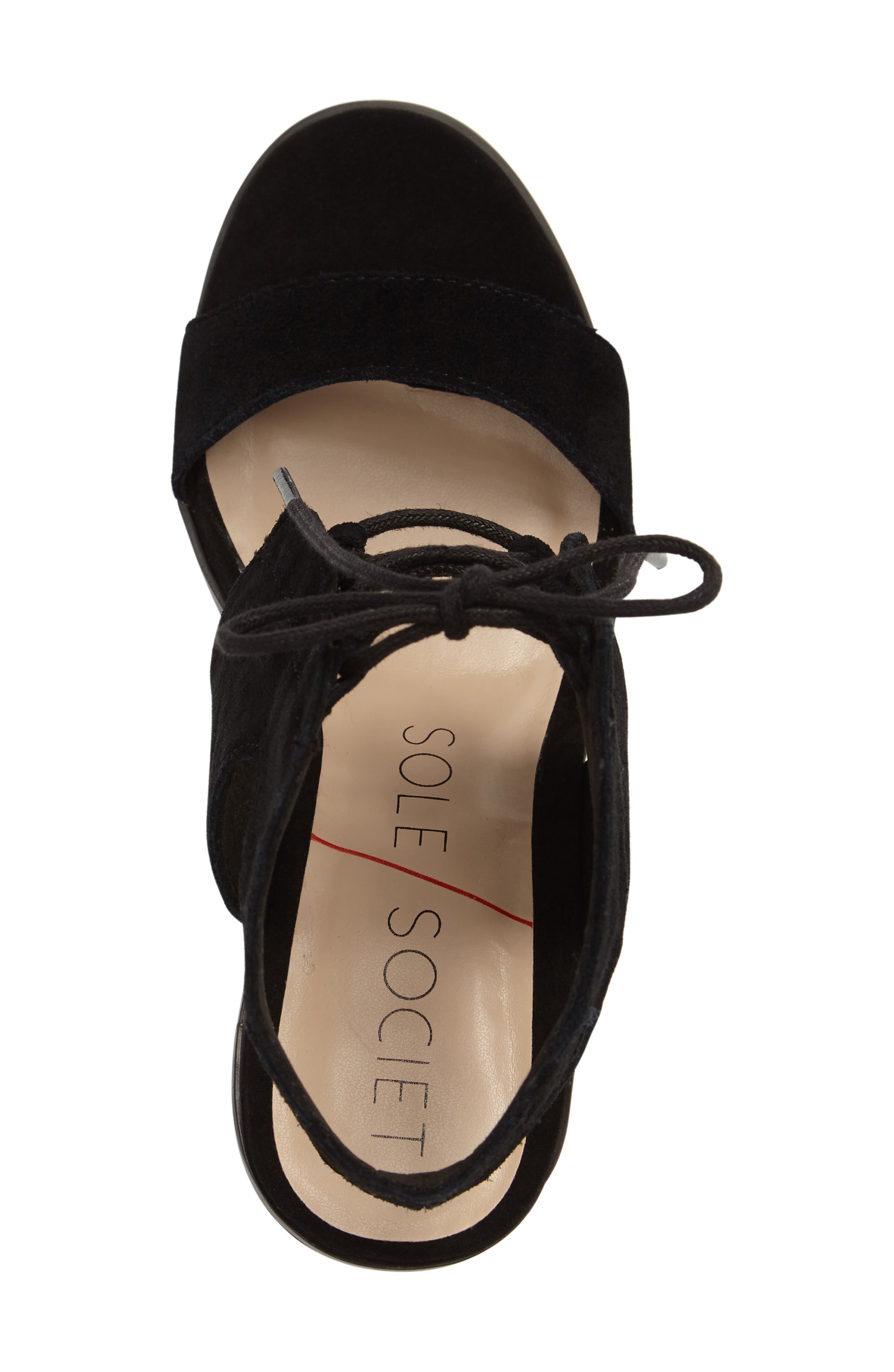 Sole Society Auburn Lace-Up Sandal, Alternate, color, 