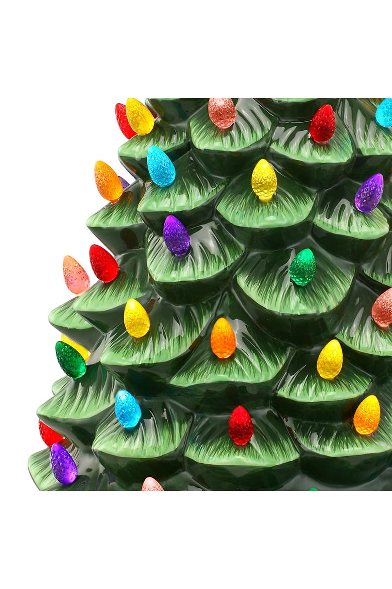 24 in. Nostalgic Ceramic Tree, Alternate, color, Green