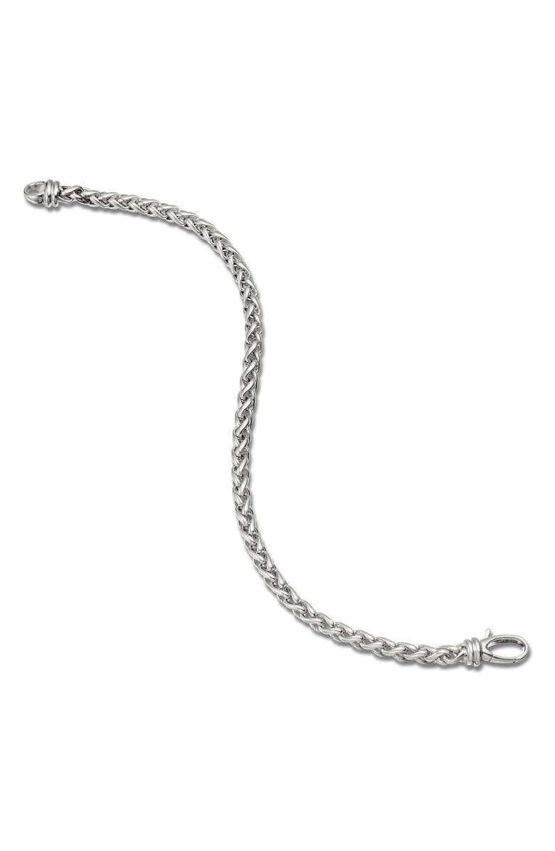 David Yurman Wheat Chain Bracelet in Sterling Silver, 4mm, Alternate, color, Silver