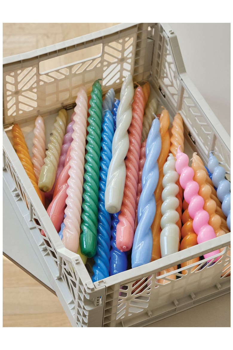 Spiral 6-Pack Assorted Candles, Alternate, color, BLUE DARK PINK PEACH
