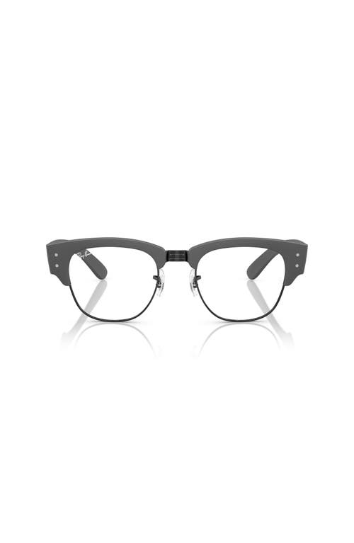 Ray Ban Ray-ban 52mm Square Optical Glasses In Black