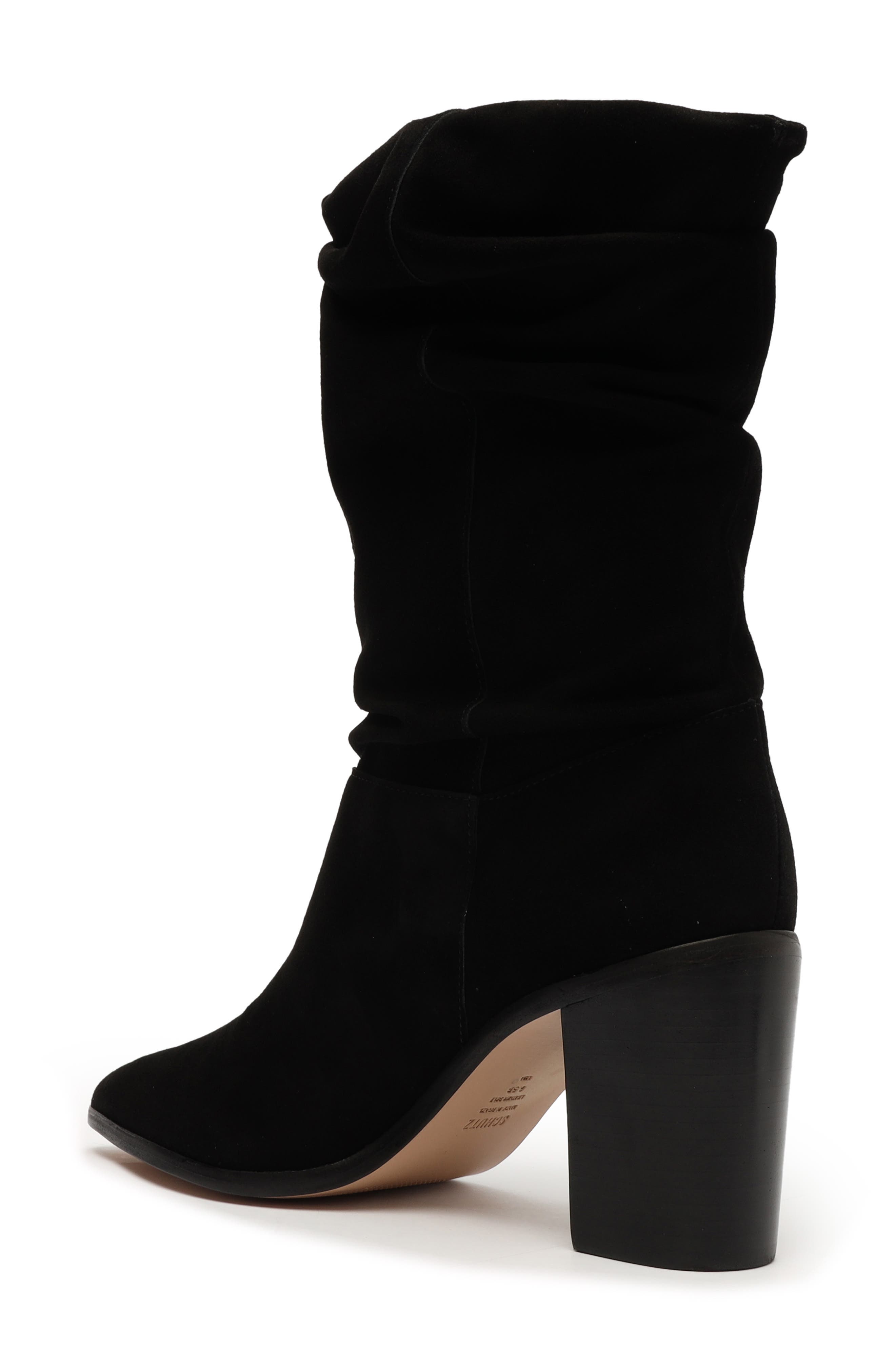 Schutz Ashlee Slouch Block Heel Boot, Alternate, color, 