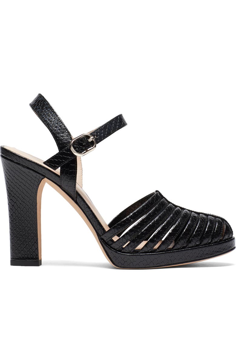 Kate Spade New York campania snakeskin embossed sandal, Alternate, color,