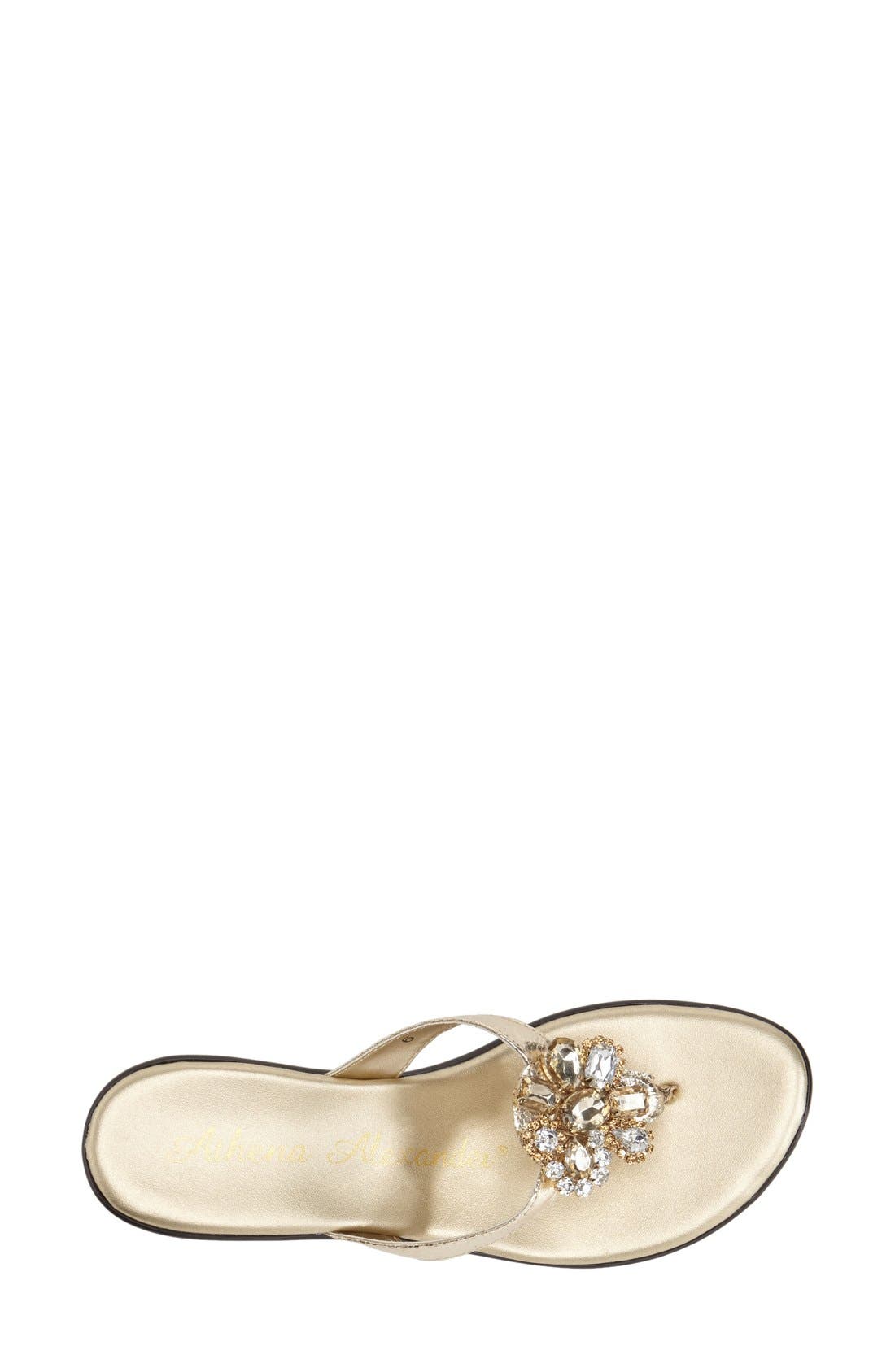 Athena Alexander 'Anita' Crystal Embellished Thong Sandal (Women ...