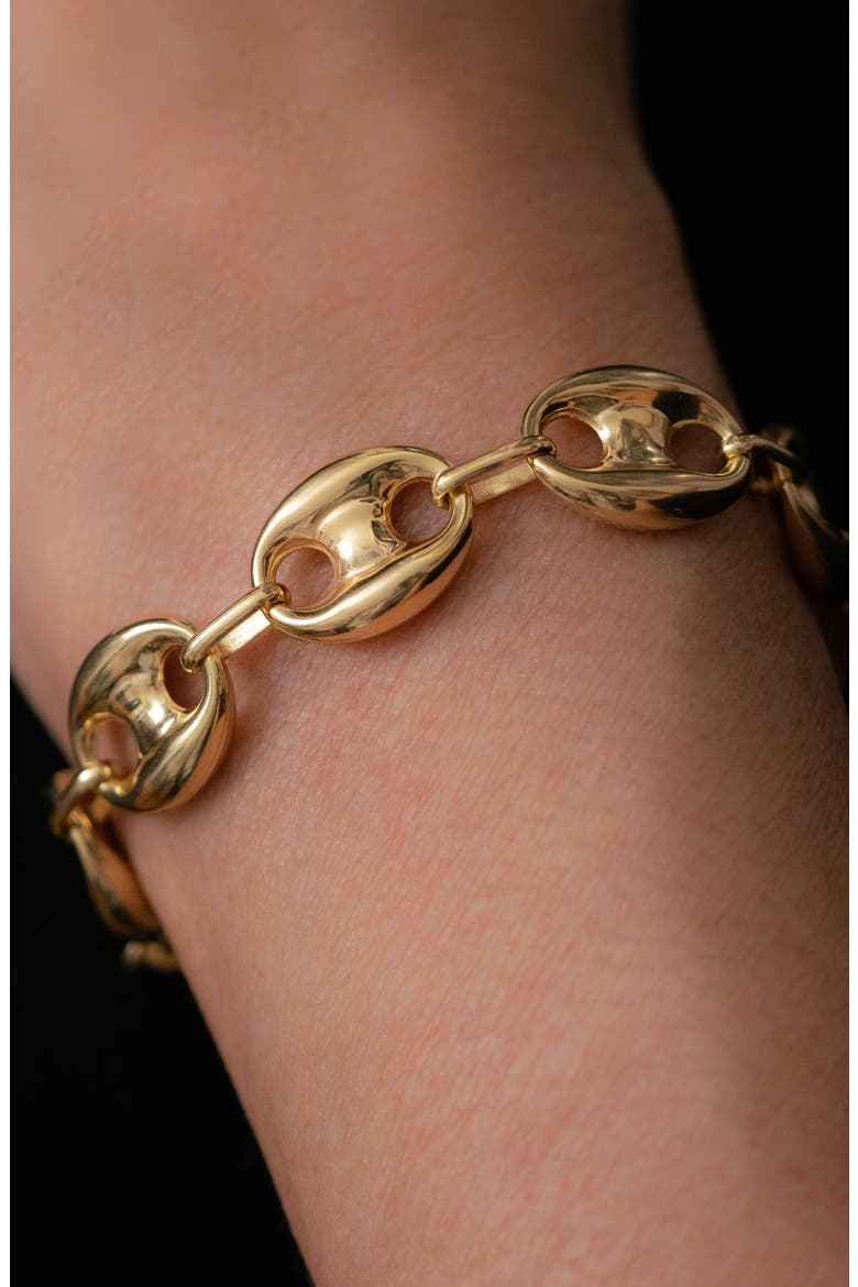Mariner Link Bracelet, Alternate, color, YELLOW GOLD