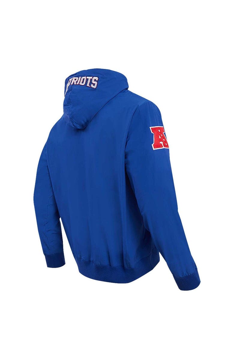 PRO STANDARD Men's Pro Standard Royal New England Patriots Hybrid Woven Full-Zip Hoodie, Alternate, color, 
