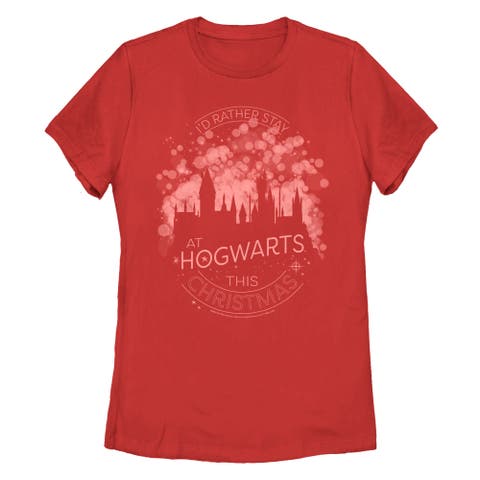 Women's Harry Potter Hogwarts This Christmas  Graphic T-Shirt