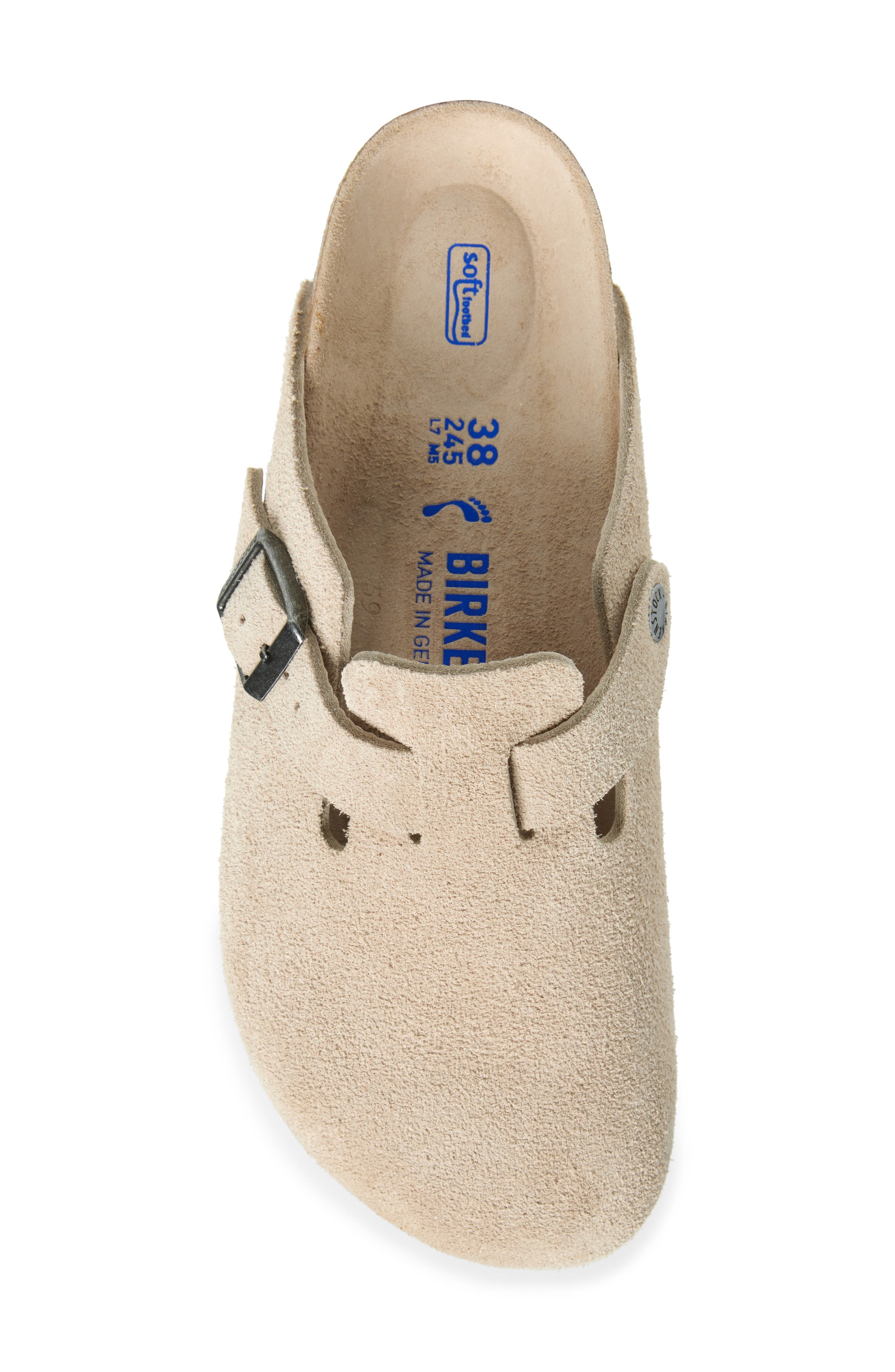 Birkenstock Boston Soft Footbed Clog, Alternate, color, Beige