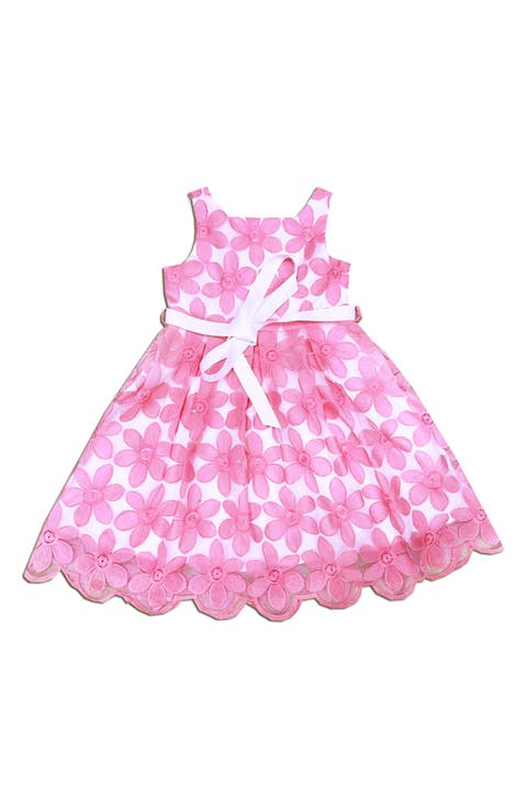 Kids' Floral Embroidered Party Dress (Little Kid)
