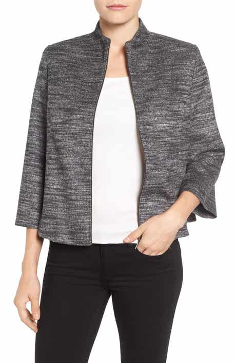 Emerson Rose Funnel Neck Zip Front Jacket