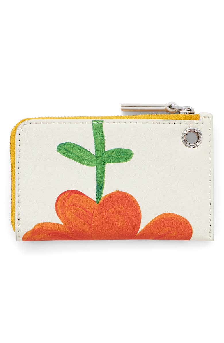 Marc Jacobs The Leather Coin Purse Bag Charm, Alternate, color, White Multi